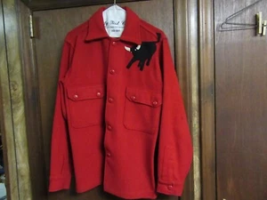 Chaqueta de Lana Roja BSA Talla 38 con Parche de Chaqueta OA y Philmont Bull A509 - Imagen 1 de 3