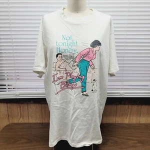 Vintage Wife Bingo Not Tonight Humor Tshirt Single Stitch Sz L CYRK Sport Funny - Picture 1 of 15