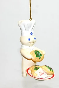 Adorno de Papá Noel Pillsbury Doughboy - 2011 Danbury Mint Navidad Galletas Vacaciones - Imagen 1 de 7