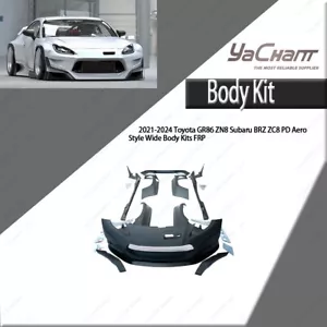 FRP Subaru BRZ ZC8 PD Aero Style Wide Body Kit For 2021-2024 Toyota GR86 - Picture 1 of 21