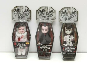 Lot of 3 Mini Living Dead Dolls sealed rare by Mezco #90006,90010,90020 - Picture 1 of 6