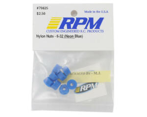 6-32 Nylon Nuts (Neon Blue) (8) by RPM RPM70825