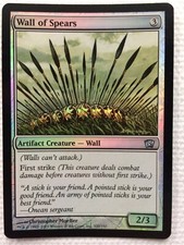 MTG 1x FOIL Wall of Spears Core Set 8th Edition Modern Magic Gathering x1 LP