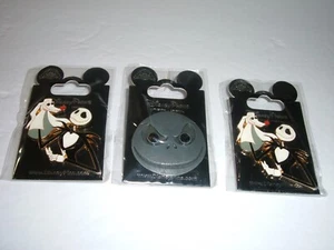 Lot of 3 Disney Nightmare Before Christmas Skellington + Zero Trading Pins NIP - Picture 1 of 4