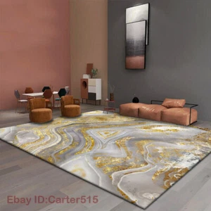 Living Room Carpet Large Area Rugs Non-Slip Carpets Bedroom Bedside Floor Mat - Picture 1 of 26