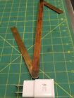  Rare Antique Vintage  Wood Ruler Woth Brass Folding Angle Inserts 