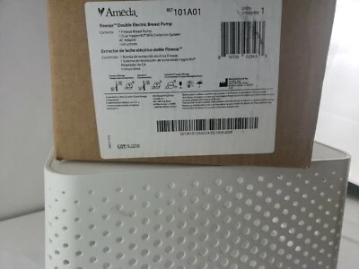 Bundled New Ameda Finesse Double Electric Breast Pump 101A01 Bags Case - Image 1 of 4