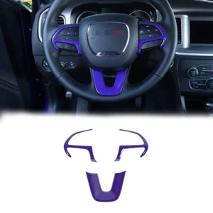 Purple Steering Wheel Dash Decor Cover Trim for Dodge Charger 2015+ Accessories - Picture 1 of 66