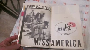 HOWARD STERN AUTOGRAPHED MISS AMERICA BOOK W/KISS CONTEST PRIZE NICE - Picture 1 of 3