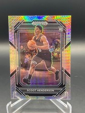 2023-24 Panini Prizm Draft Picks SCOOT HENDERSON Hyper Silver RC #24 READ!