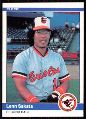 1984 Fleer Lenn Sakata Baltimore Orioles #19 - Image 1 of 2