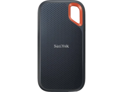 SANDISK Extreme Portable  PC/Mac Festplatte, 1 TB SSD, extern, Grau/Orange - Bild 1 von 2