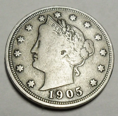 1905 P LIBERTY HEAD "V" NICKEL  *AG OR BETTER*  **FREE SHIPPING** Cover