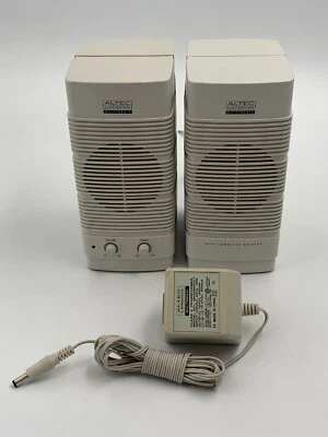 Set of Altec Lansing ACS5 Multimedia Computer System Speakers w/ Power - Image 1 of 4
