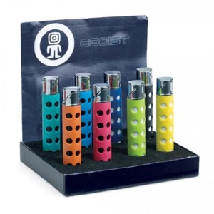 ACCENDINO EGOIST PIEZO STICK IN METALLO E GOMMA VARI COLORI J12 - Picture 1 of 1