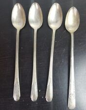 Silver Plate Ice Cream Spoon Lot 4pc