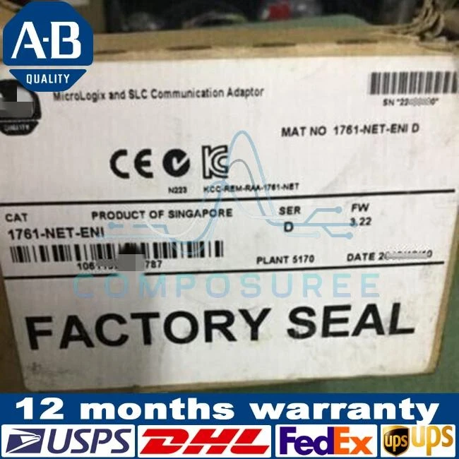 1761-NET-ENI MICROLOGIX AND SLC COMMUNICATION NEW FedEx or DHL - Image 1 of 4