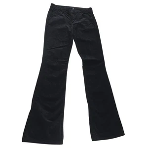 Kut From The Kloth Karen Baby Bootcut Corduroy Pants Women's Black Size 8 - Picture 1 of 10