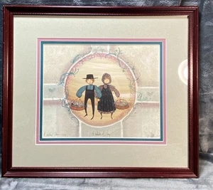 "Baskets Of Joy" signierter Kunstdruck P. Buckley Moss 357/1000 1990 - Bild 1 von 9