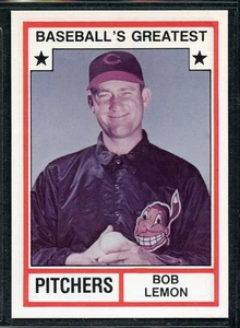 1982 TCMA Baseball's Greatest Pitchers - #2 - Bob Lemon - Cleveland Indians - Picture 1 of 1