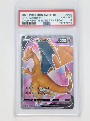 PSA 8 Near Mint Charizard V SWSH050 SWSH: Sword & Shield Promo Cards Holo - Image 1 of 2
