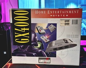 Amstrad GX4000 Game Console with 2 Controllers and Burning Rubber Game