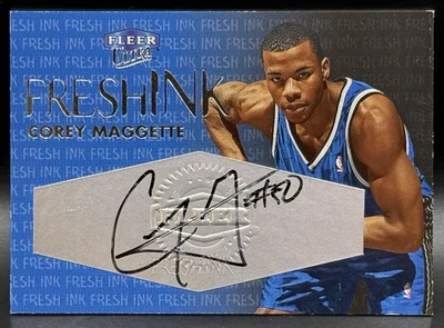 1999-00 Fleer Ultra Fresh Ink Auto Corey Maggette RC 196/250 NM Magic Duke RARE - Image 1 of 4
