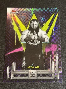 WWE Topps Finest 2025 Jacob Fatu #96 Common Purple Checkerboard Refractor /199 - Bild 1 von 2