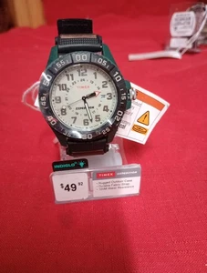 Timex TW4B26500 Mens Expedition Acadia Indiglo Army Green Analog Watch NWT - Picture 1 of 6