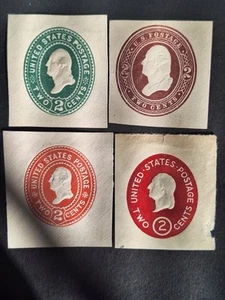 Washington Die Set of 4 Unused Cut Squares Rare Find - Picture 1 of 2