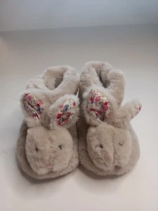 Hase Kaninchen SCHUHE Hausschuhe Mädchen Gr. 1-2 Jahre mit Kunstfell Jojo Maman - Bild 1 von 9