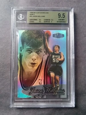 Flair Showcase Jason Williams Row 3 1998-99 RC BGS 9,5 gema como nuevo Foto 1 de 2