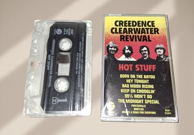 Creedence Clearwater Revival Hot Stuff Audio Cassette Tape 1987 CCR Classic Rock - Image 1 of 4