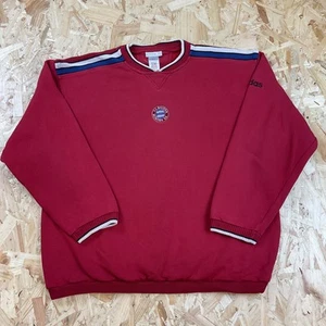 Sudadera de fútbol vintage años 90 Bayern Munich Adidas roja XL / XXL - Imagen 1 de 5