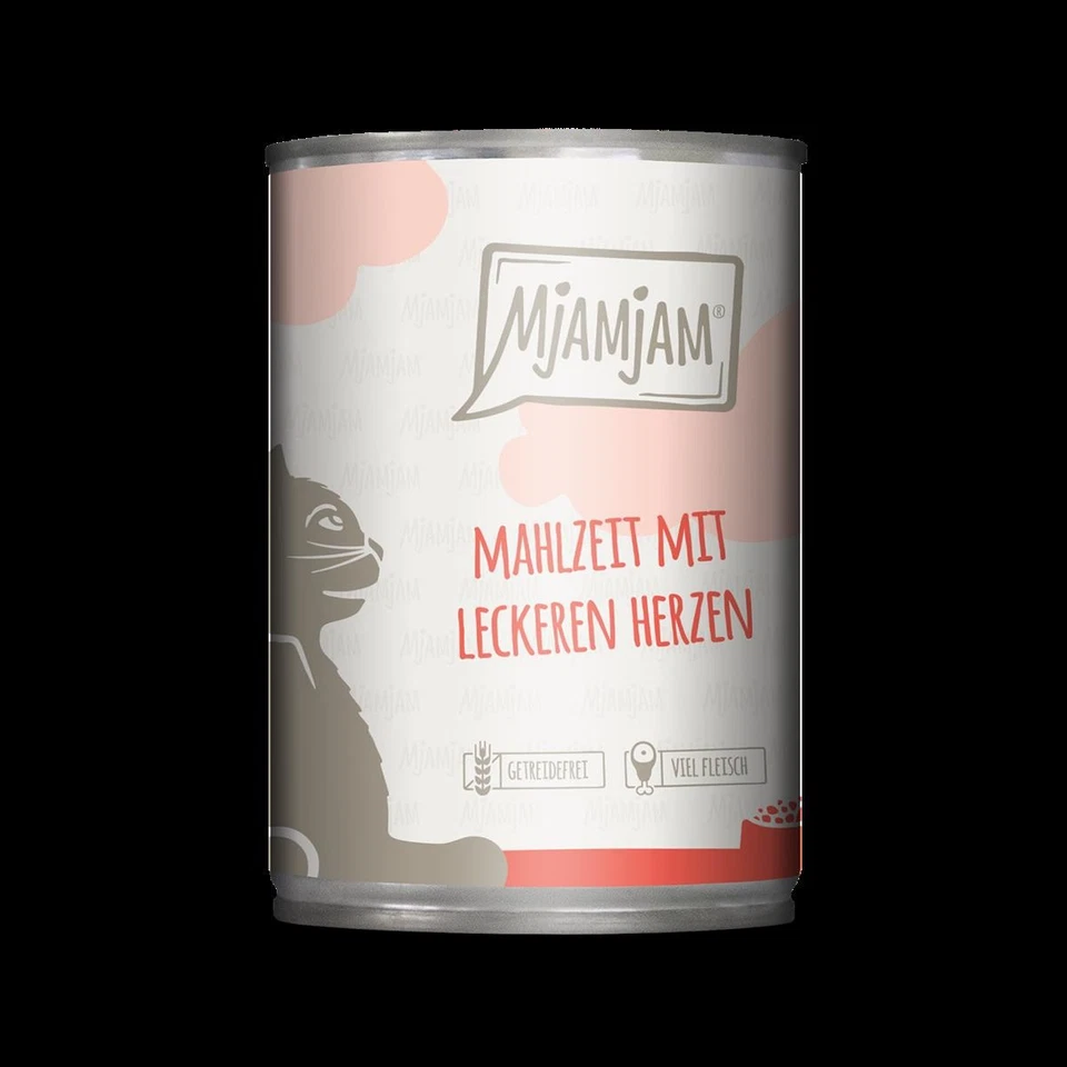 MjAMjAM Dose Mahlzeit mit leckeren Herzen 6 X 400g