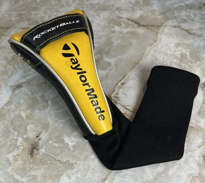 Cubierta de cabeza de hierro TaylorMade Golf RBZ Rocketballz etiqueta ajustable amarillo negro Foto 1 de 4