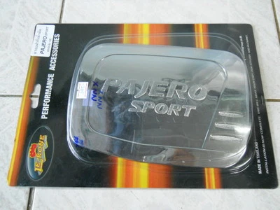 CHROME FUEL OIL CAP COVER TRIM FOR MITSUBISHI MONTERO/ PAJERO SPORT 2010-14 V.1 Foto 1 de 3