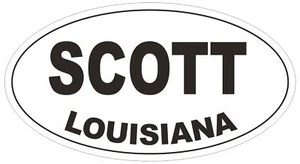Scott Louisiana Oval Bumper Sticker or Helmet Sticker D3867 - Picture 1 of 1