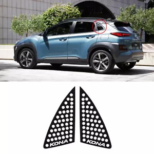 Rear Window C Pillar Panel Plate 2p (Fits : 2018 2022 Hyundai Kona & EV ) - Picture 1 of 8