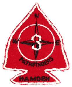 Parche Hamden Pathfinders Quinnipiac Council Boy Scouts BSA Trail Connecticut CT - Imagen 1 de 2