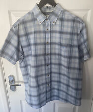 Maine Men's Shirt Short Sleeved Check Shirt UK Large In VGC Maine Shirt In VGC