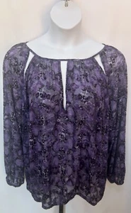 Lane Bryant women's size 20 cut out blouse with animal print. - Picture 1 of 12