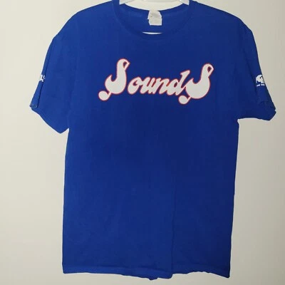 Camiseta manga corta Nashville Sounds Don Mattingly talla mediana azul MLB MILB Foto 1 de 4