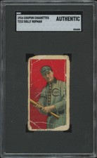 1910 T213 SOLLY HOFMAN NNO POOR COUPON SGC A BASEBALL BROOKLYN TIP-TOPS