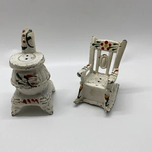 Vintage Cat Iron Salt and Pepper Shakers 1954 - Bild 1 von 8