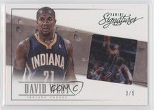 2013-14 Panini Signatures Film Green /5 David West #29