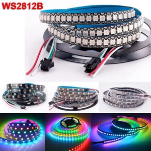 5M 5V WS2812B 5050 RGB LED Strip 60 144 150 288 300 Leds Individual Addressable - Picture 1 of 18