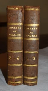 VOLTAIRE - ediz. 1831 - ROMANS - ottimismo - filosofia - 2 volumi - Foto 1 di 18