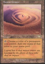 [1x] Meteor Crater - Foil - Slight Play, English - Planeshift MTG Magic