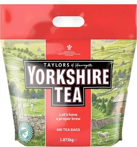 Taylors Of Harrogate Yorkshire Tea 600 Tea Bags 1.875 Kg Perfect Cup Of Tea - Picture 1 of 4